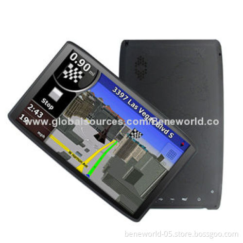 Private housing 7-inch GPS with 128MB DDR3, 4GB NAND Flash